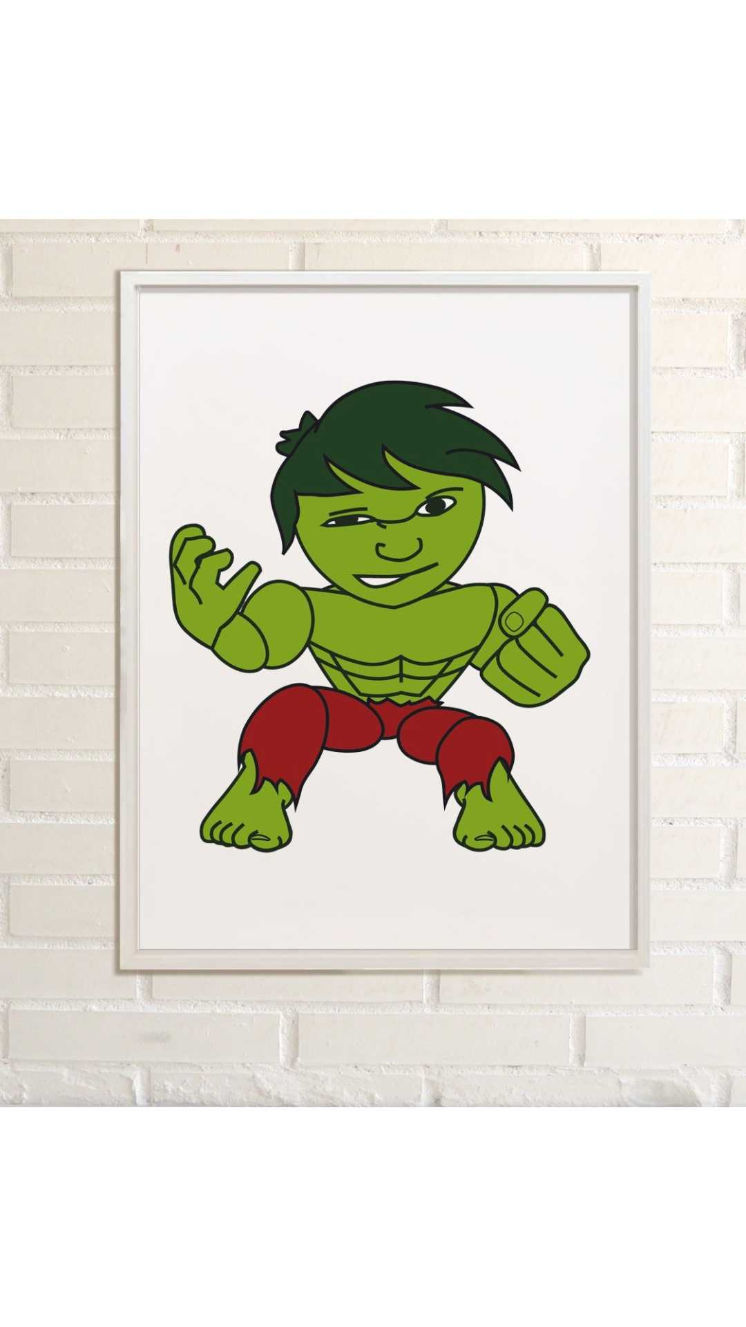 Lámina Superheroe Hulk
