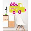 Personalized Kids Truck Car Decal