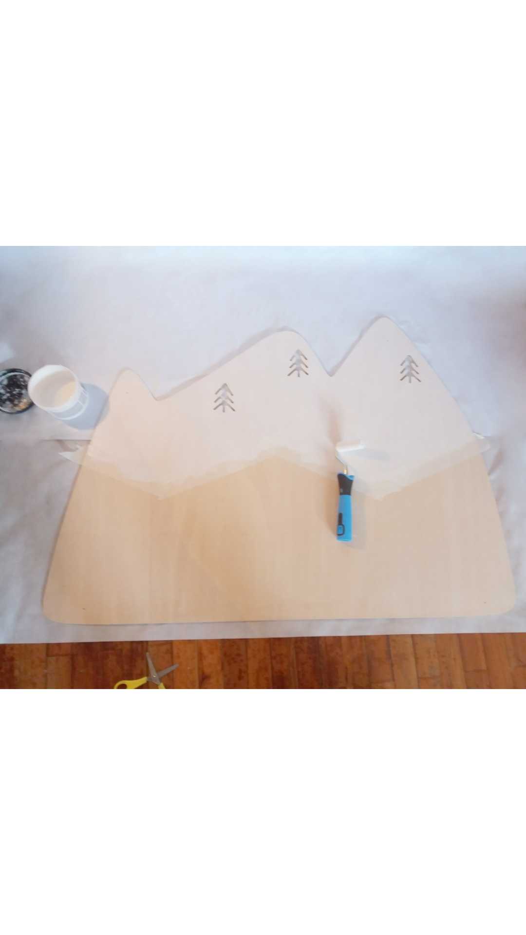 cabecero infantil montañas