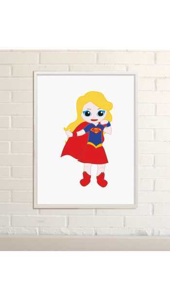 Supergirl Ilustracion Superheroinas