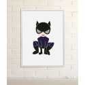 Catwoman Superhero Print