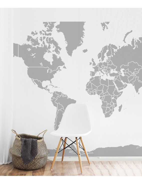 Giant world map Wallpaper