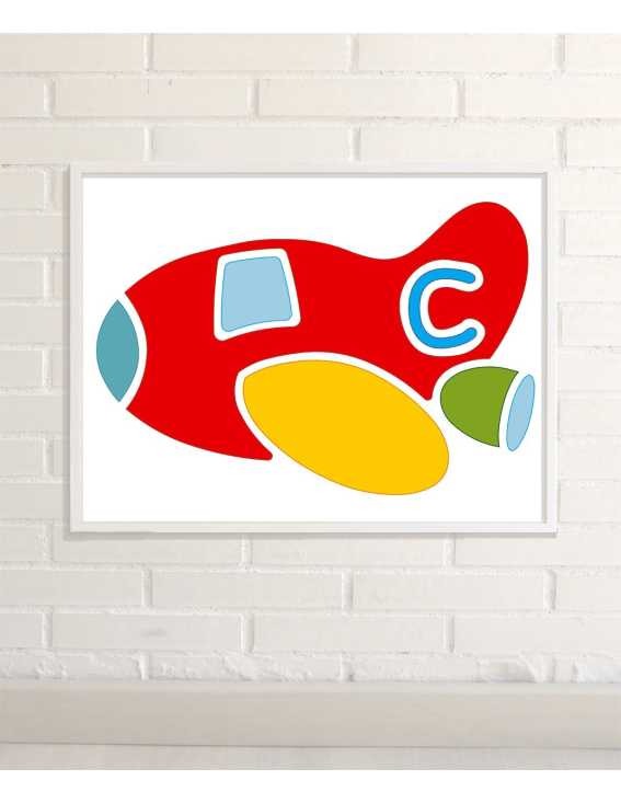 Personalized  Wall Art Plane