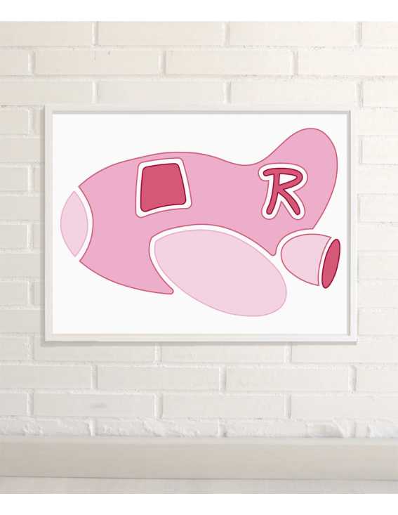 Personalized  Wall Art Plane