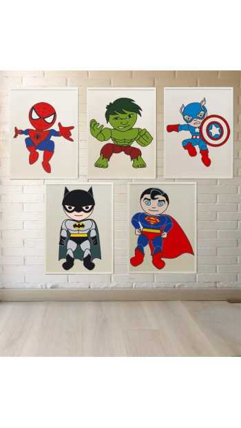 decoracion infantil superheroes