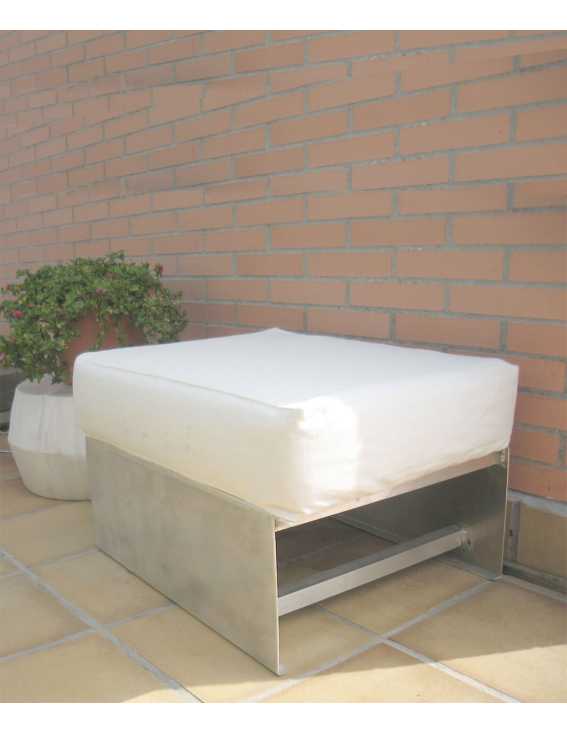 tumbona diseño jardín pequeño