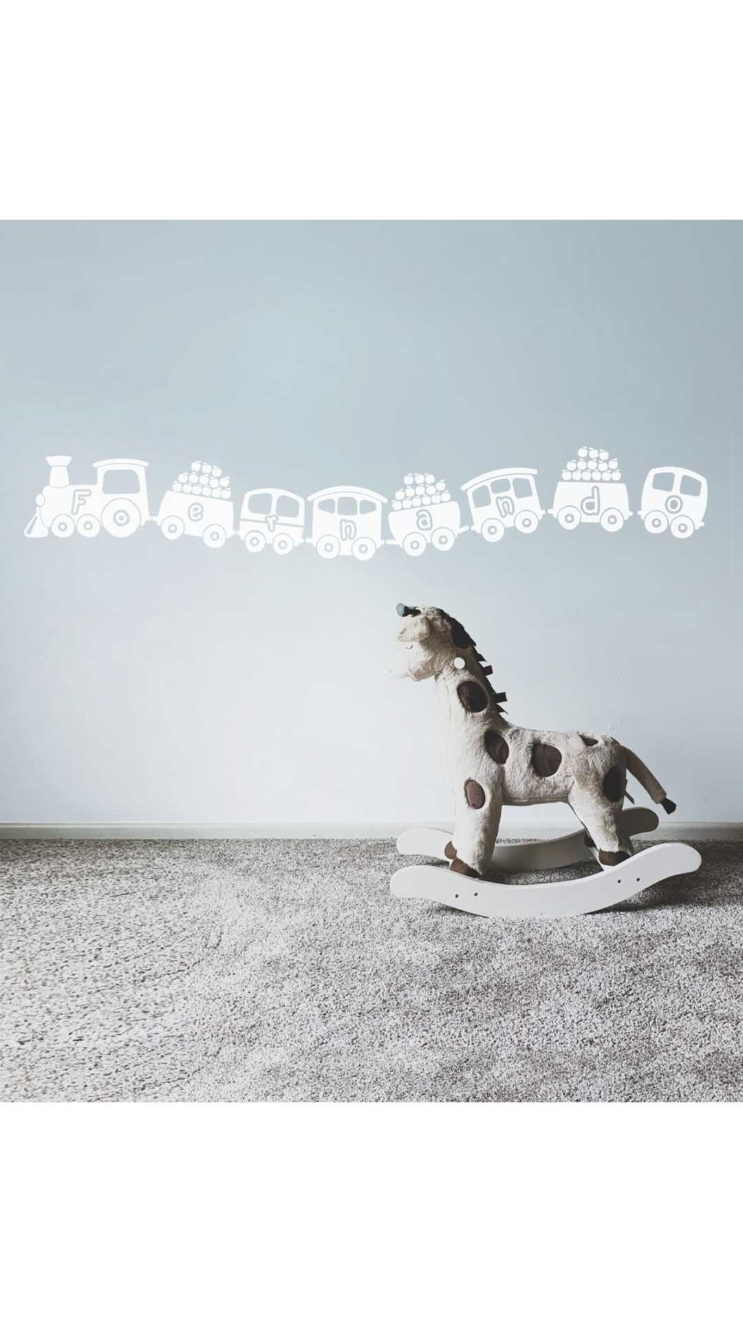 Customized train decal