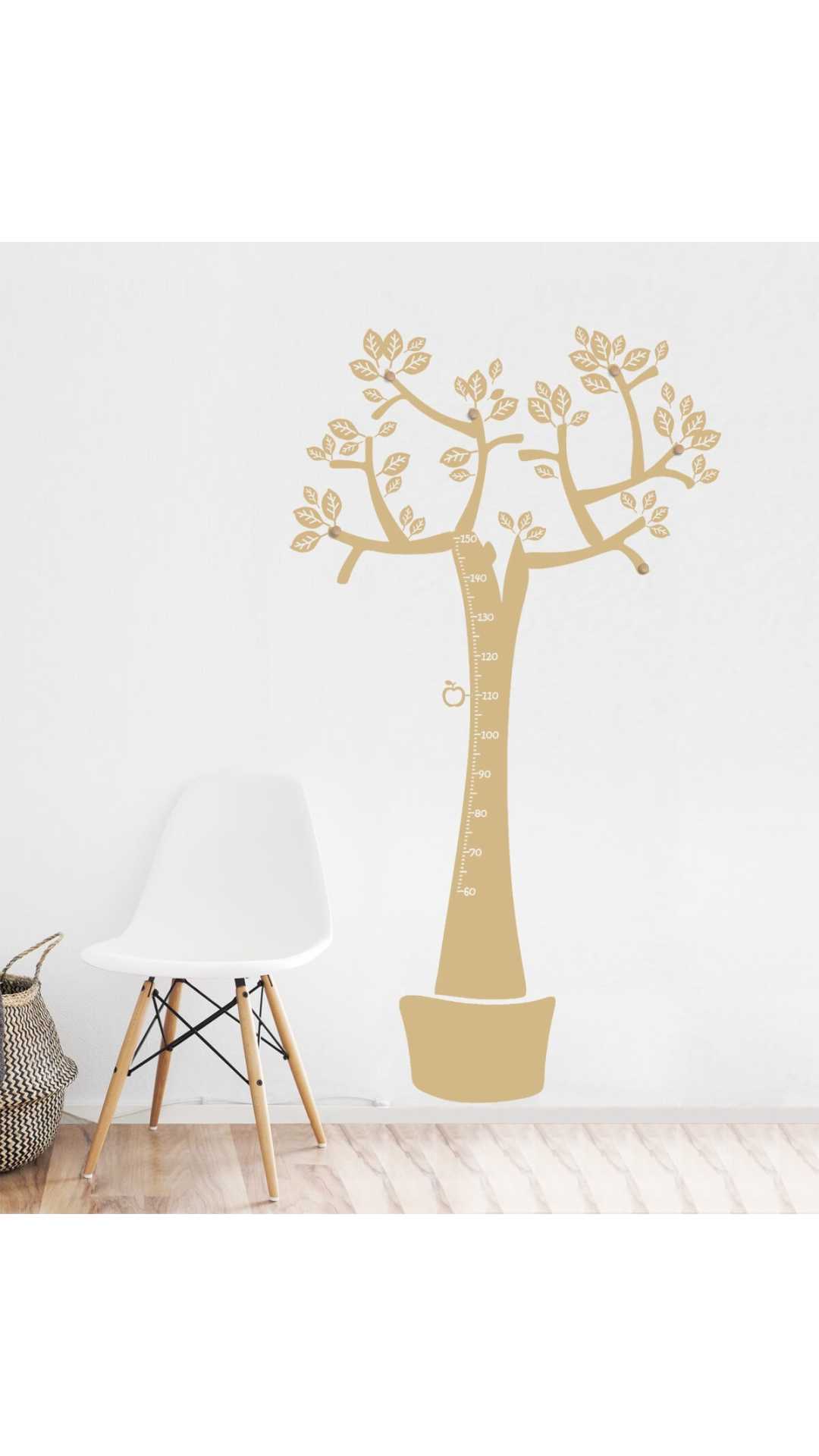 Singular monochrome Wall hanger and meter tree