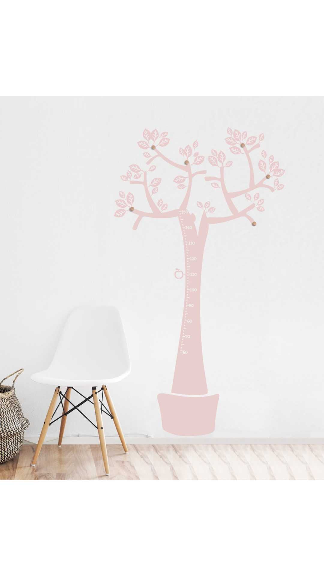 Singular monochrome Wall hanger and meter tree