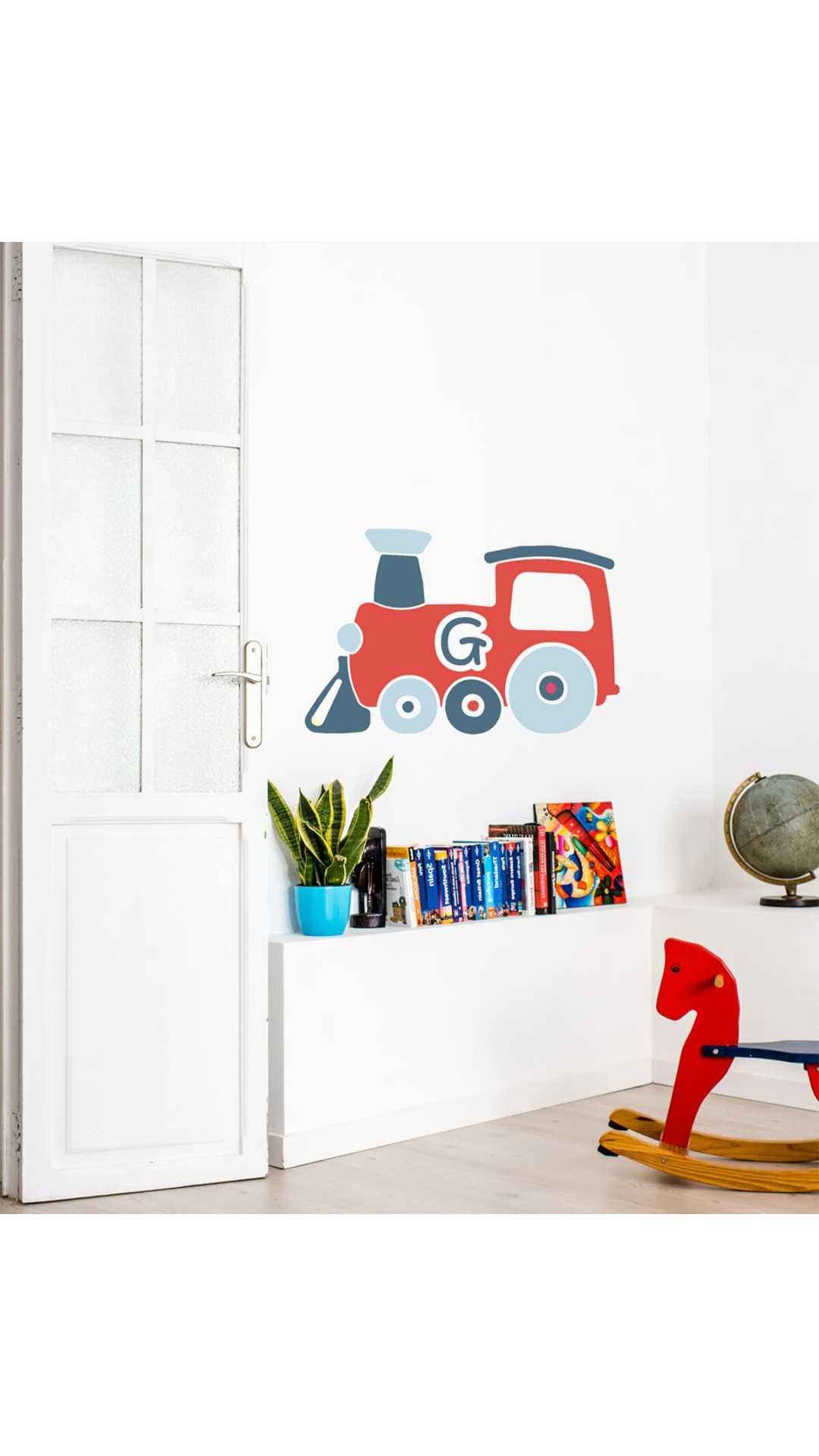 railway engine decal