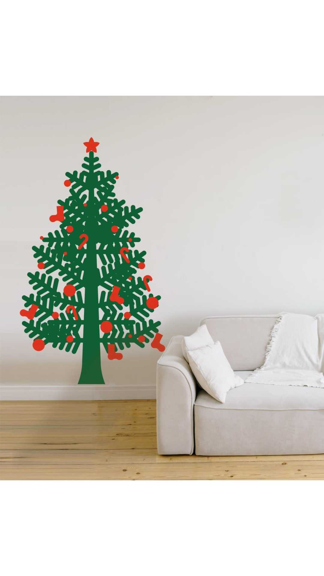 Christmas tree sticker big