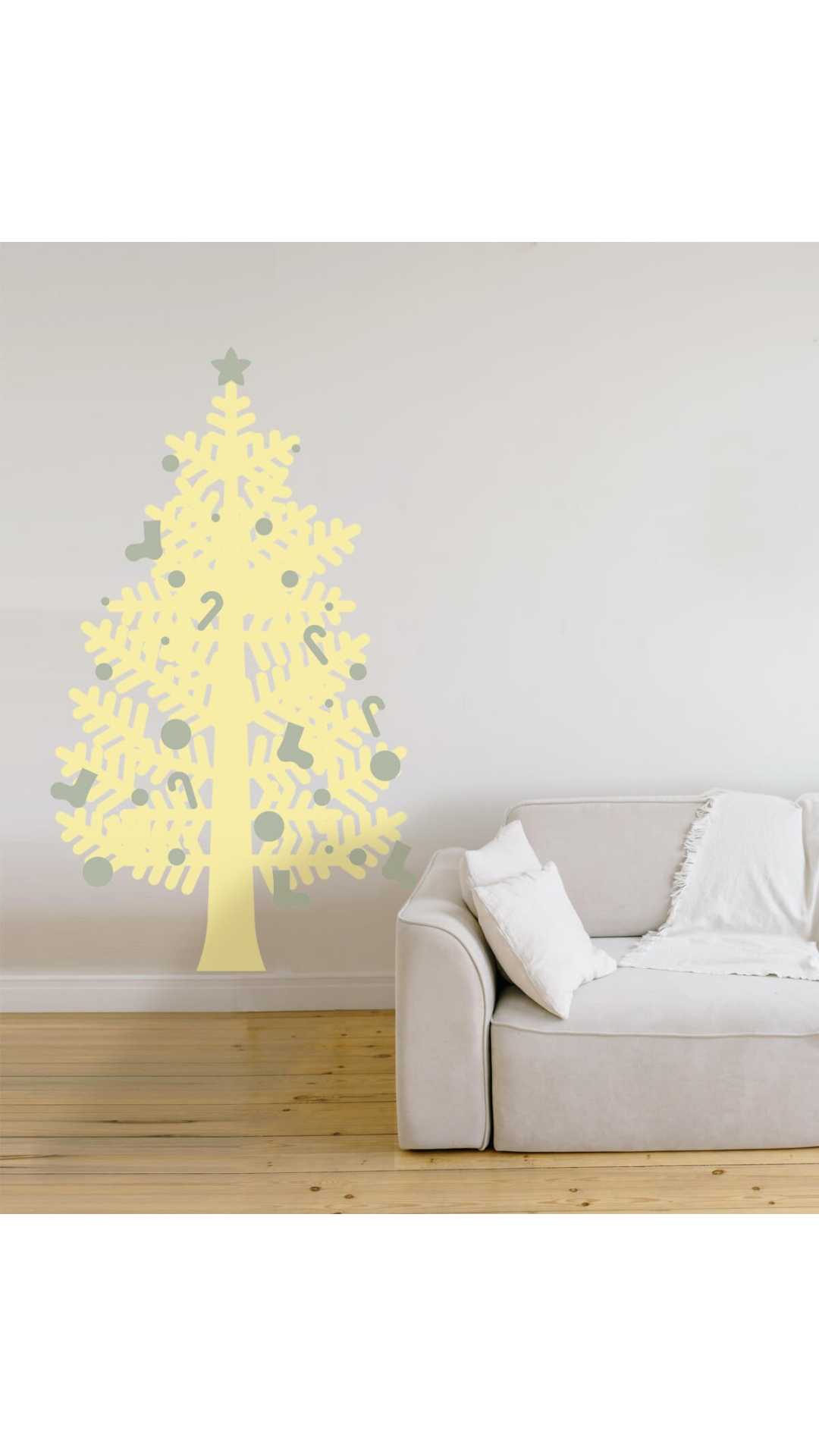 Christmas tree sticker big