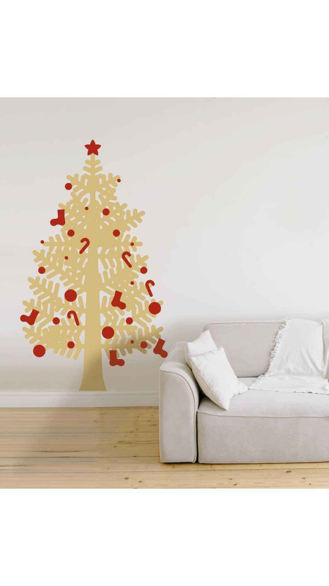 Christmas tree sticker big