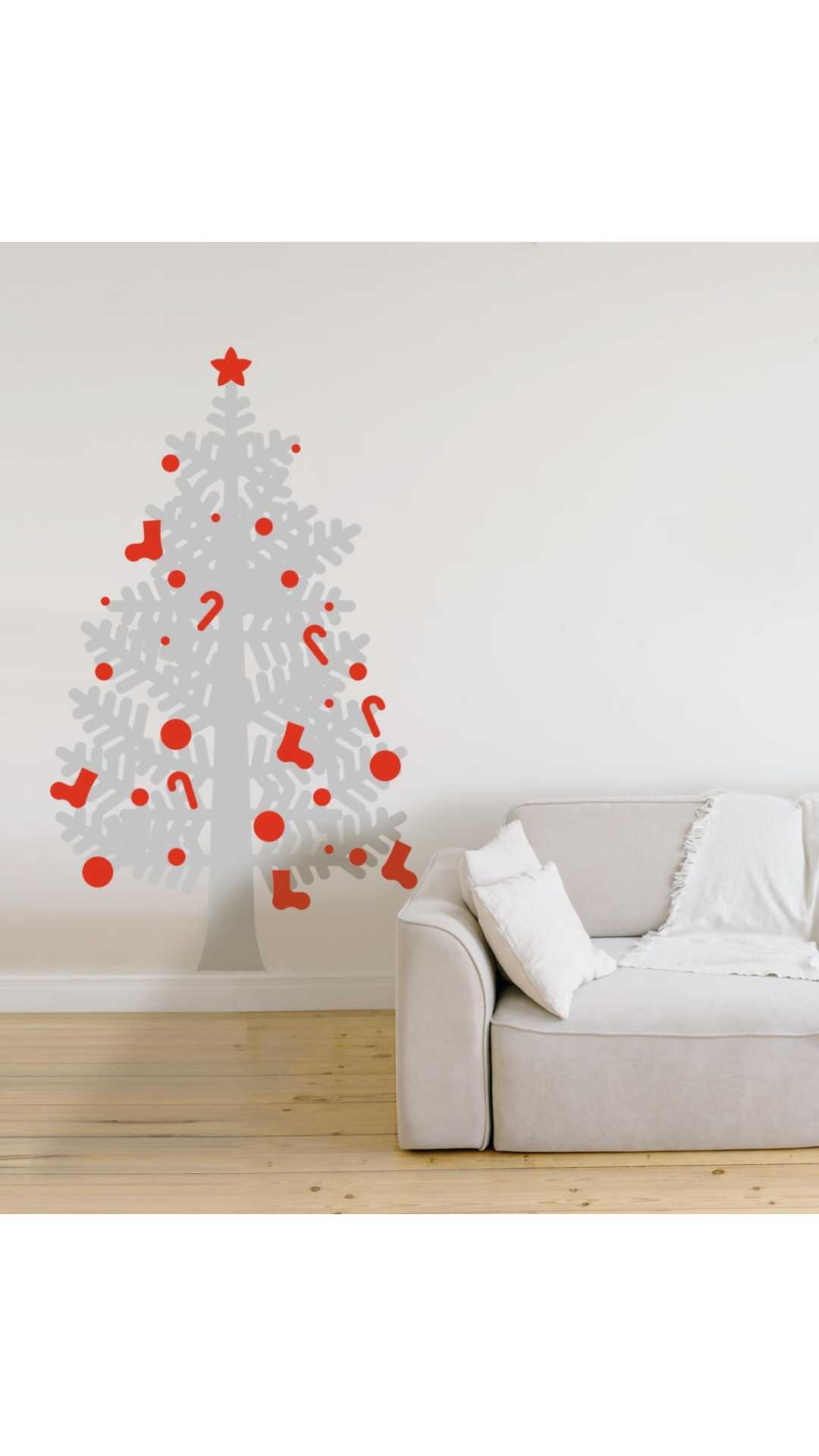 Christmas tree sticker big