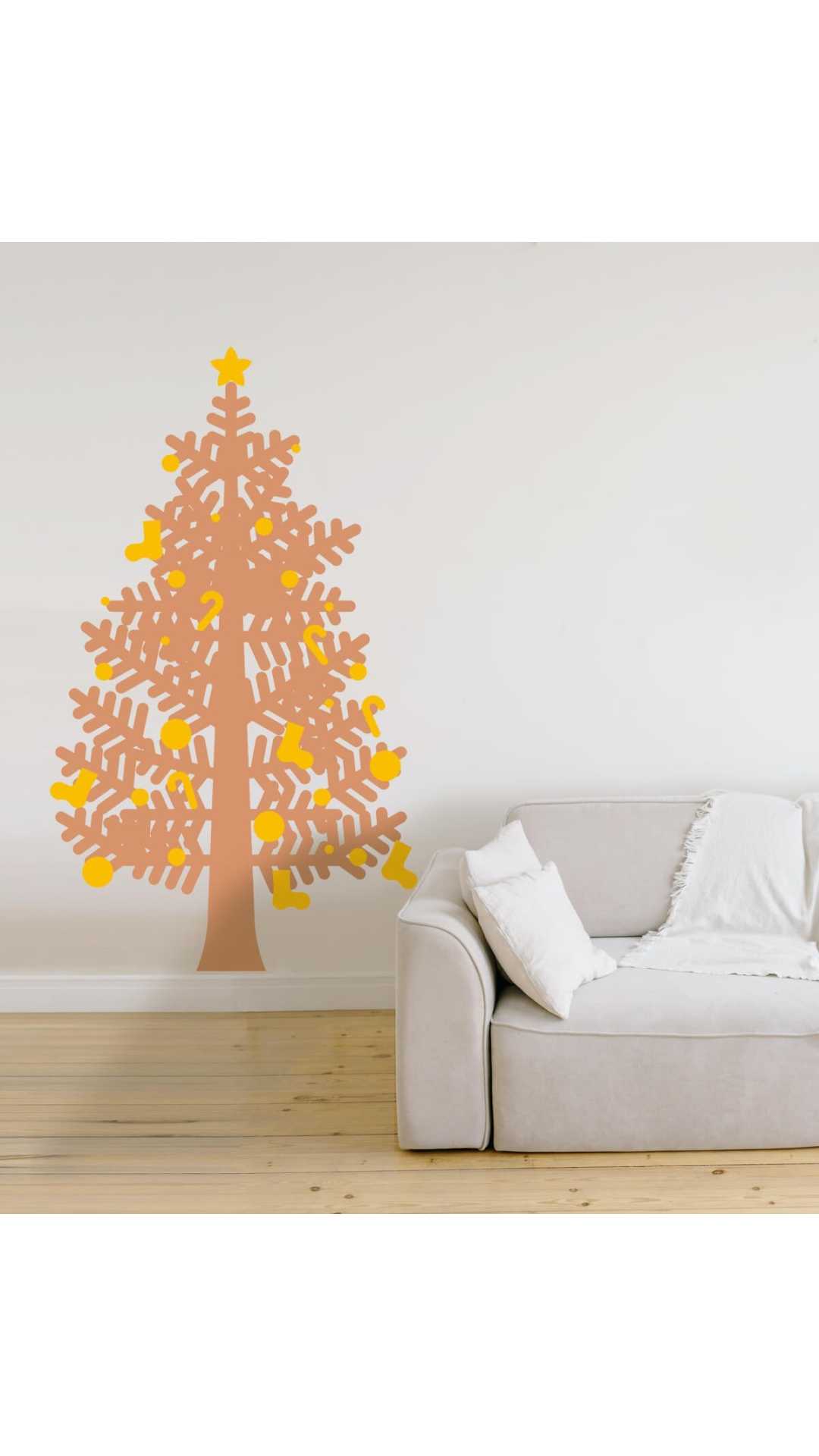Christmas tree sticker big