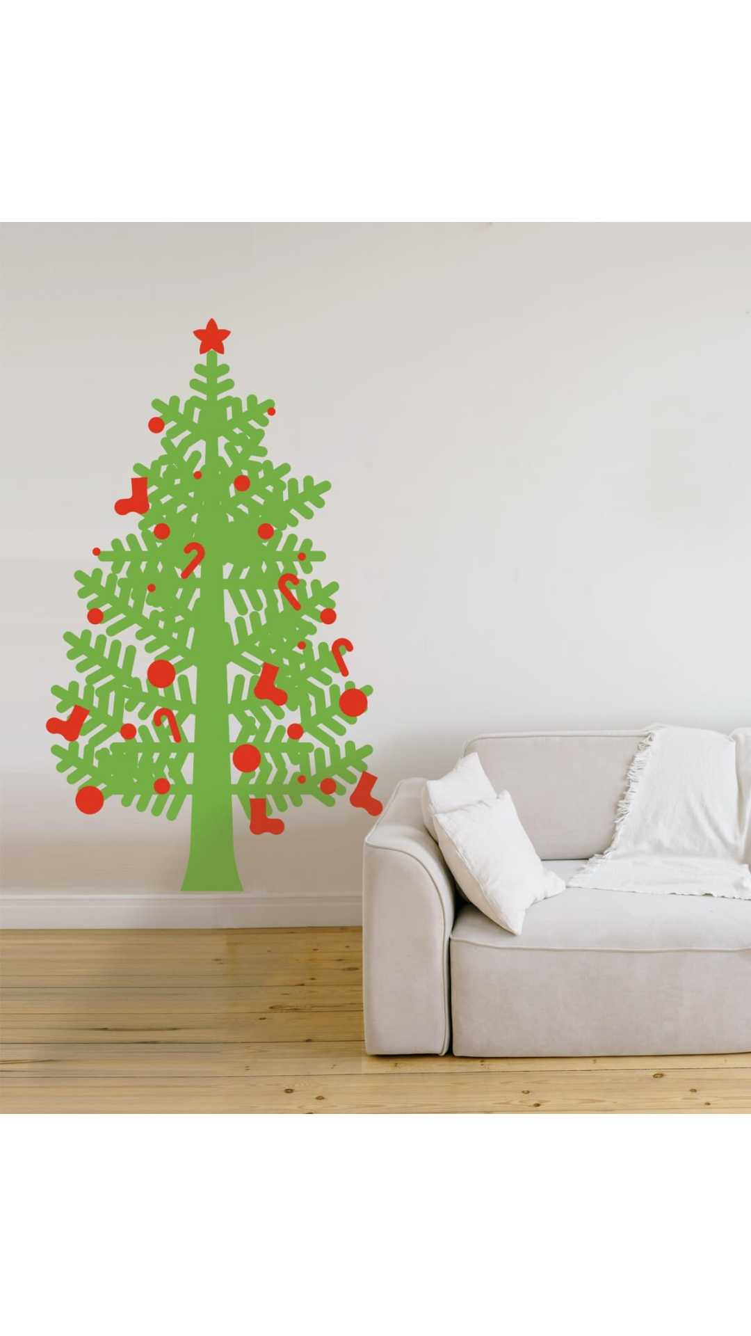 Christmas tree sticker big