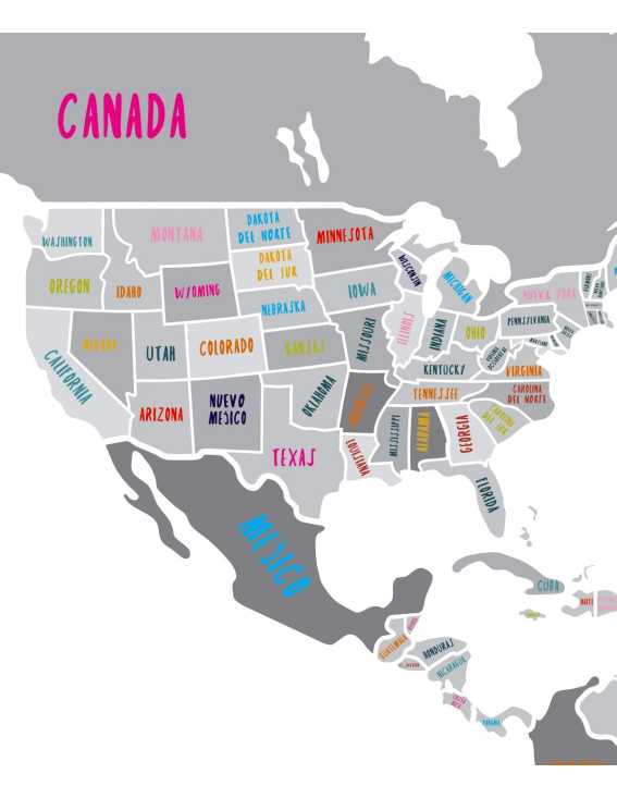 Mapamundi decoración juvenil