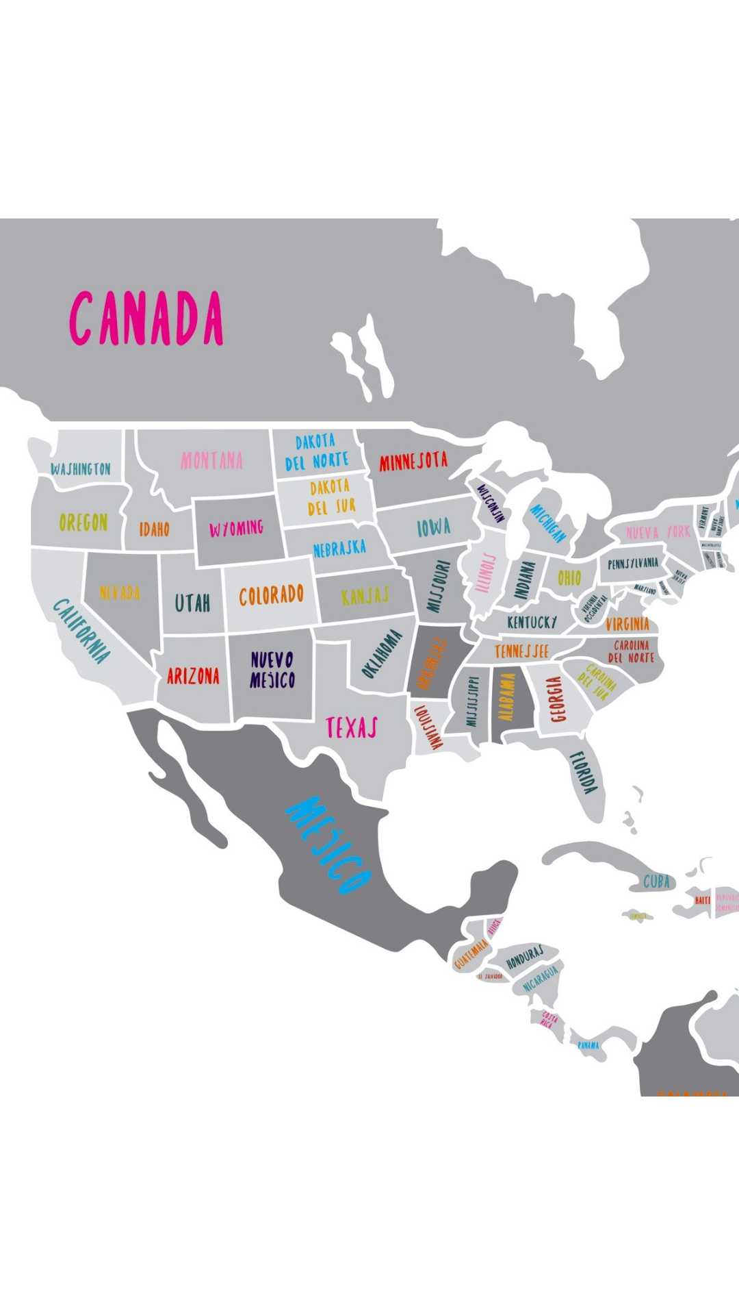 Mapamundi decoración juvenil