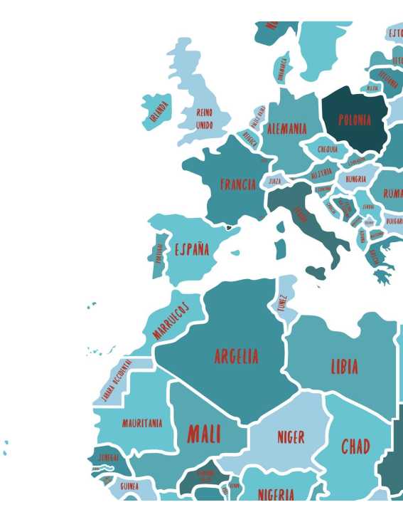 Mapa decoración juvenil