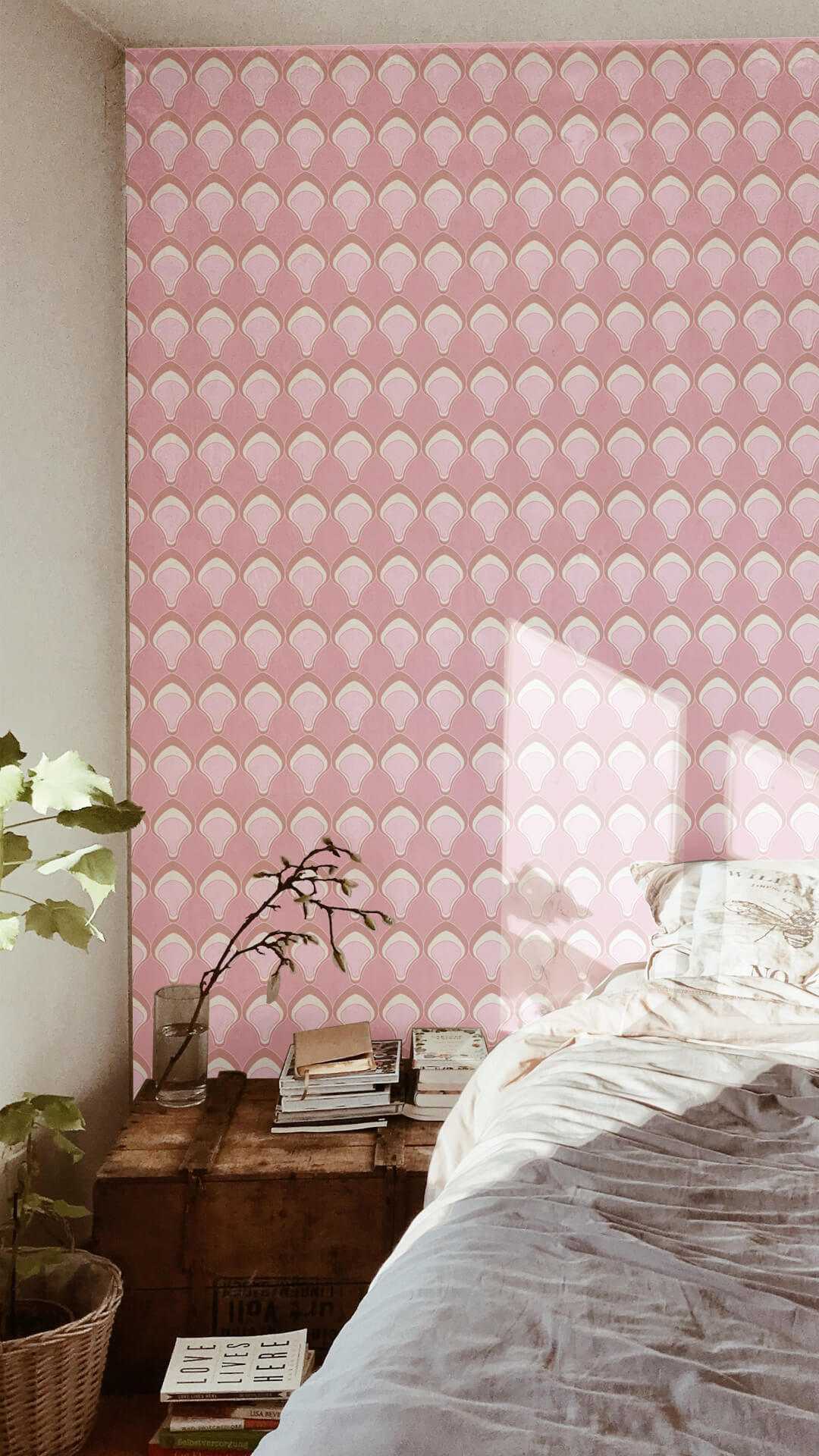 vintage print wallpaper