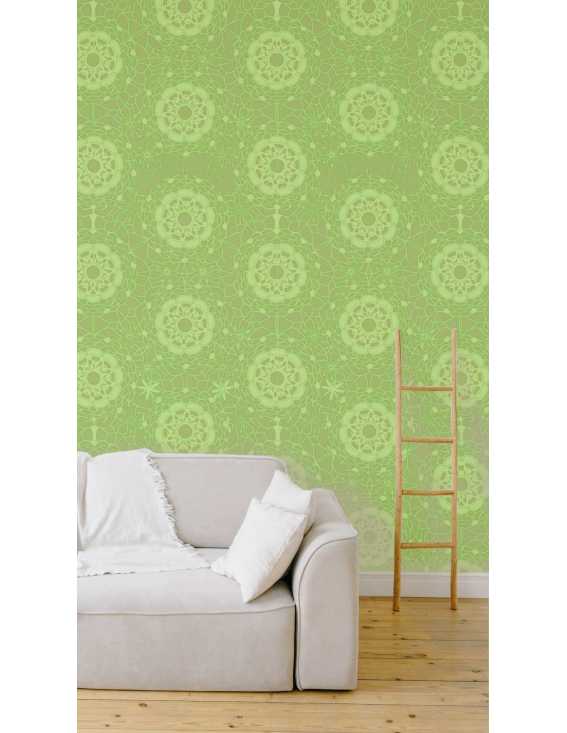 crochet printed wall paper