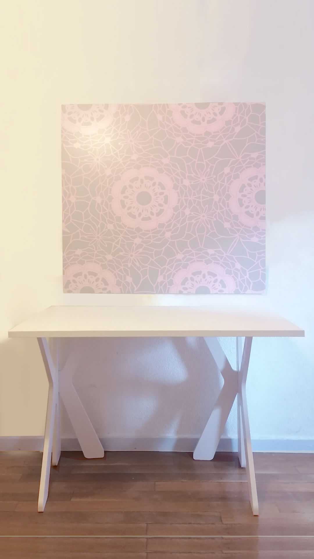 crochet printed wall paper