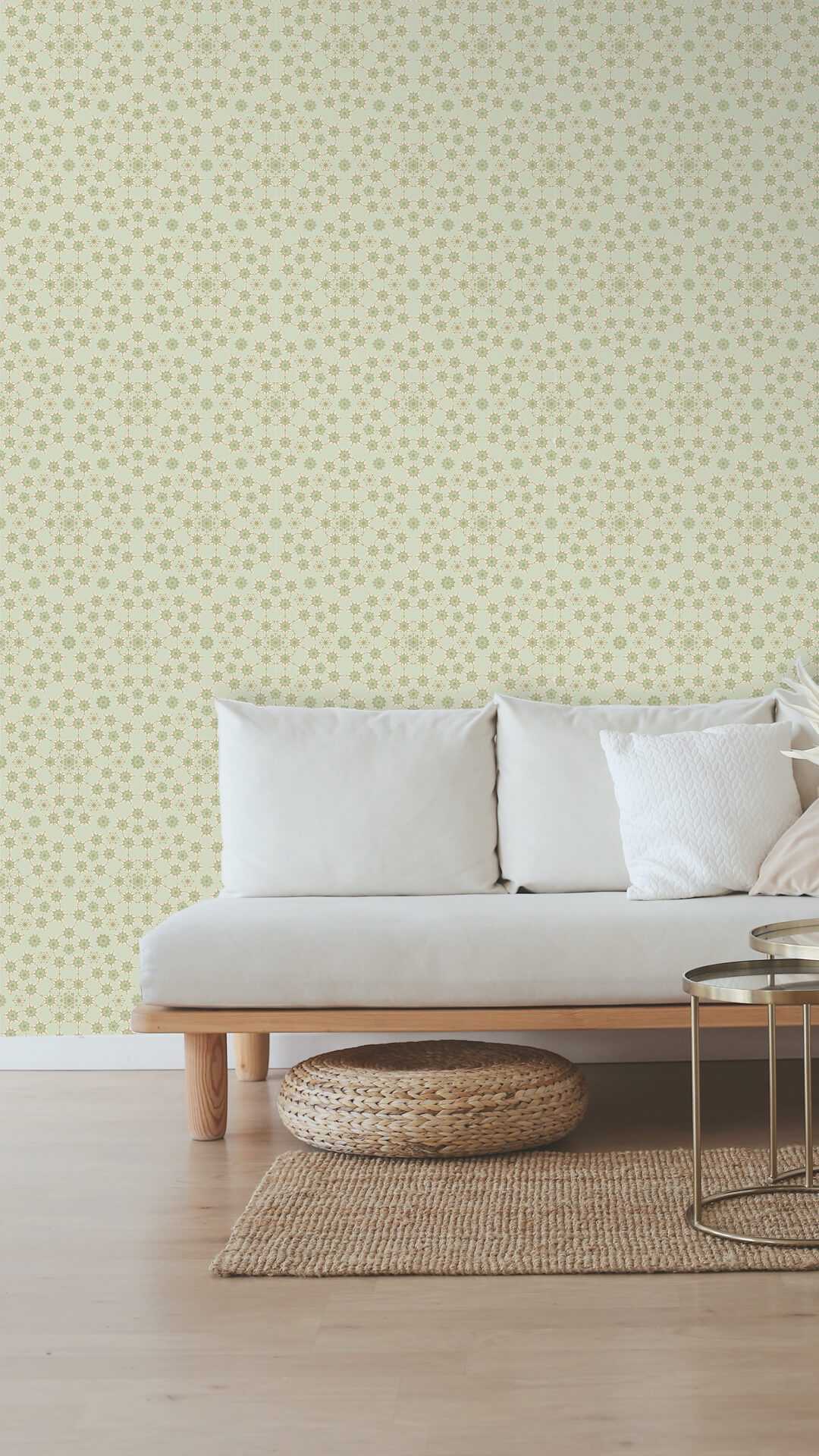 caleidoscopic printed wallpaper