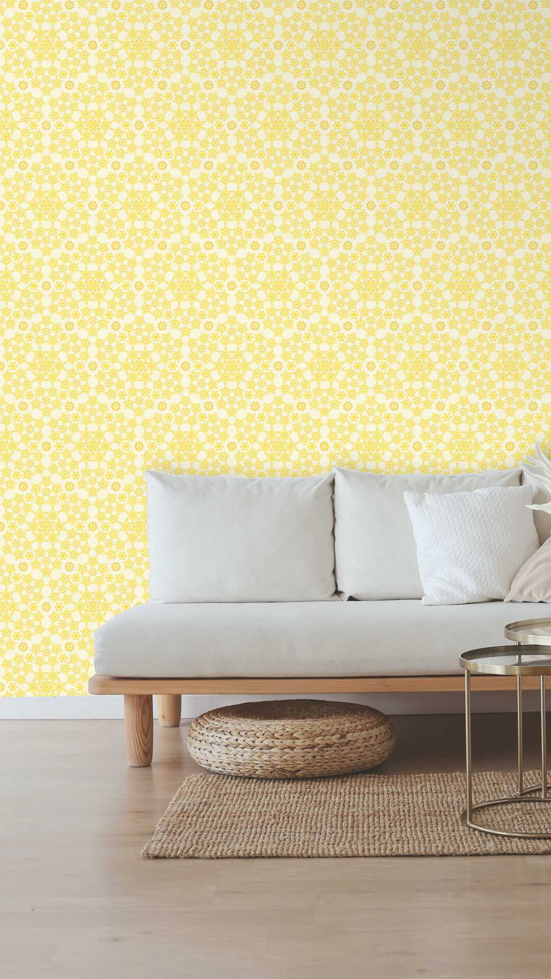 caleidoscopic printed wallpaper