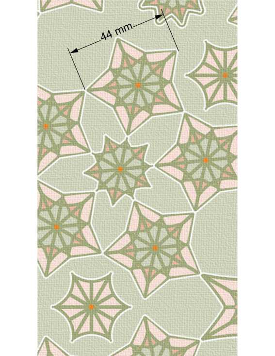 caleidoscopic printed wallpaper