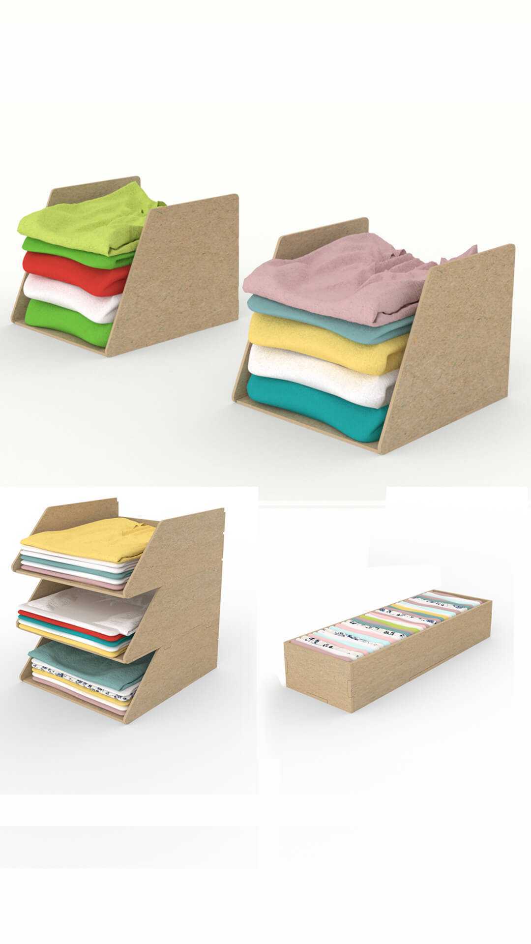 ADHD open cube system clothes organizer