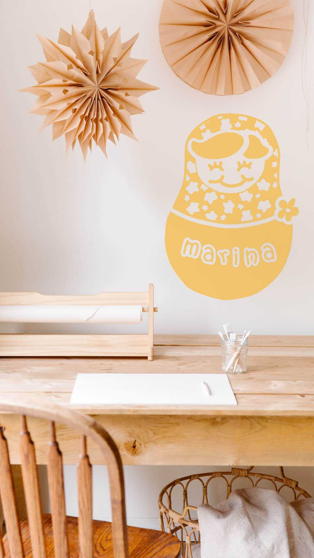 Customized  Giant Doll Decal