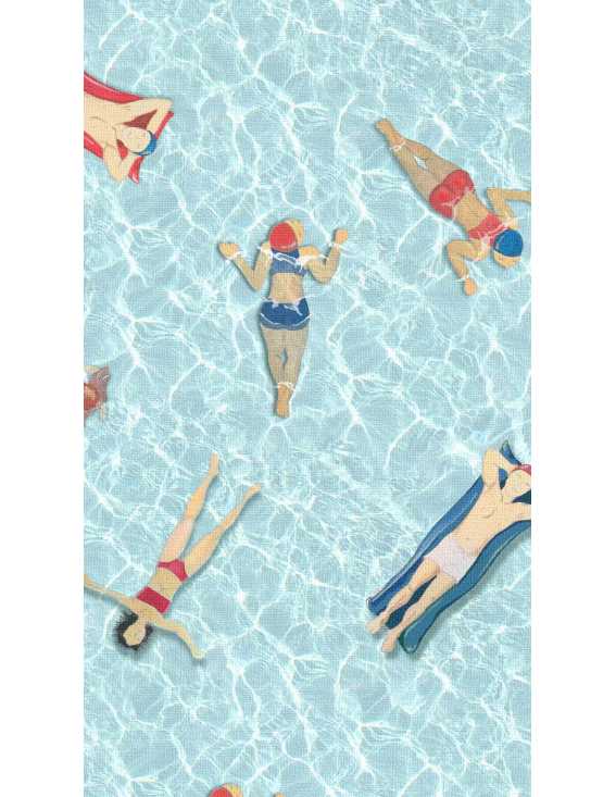 papel pintado piscina personalizable