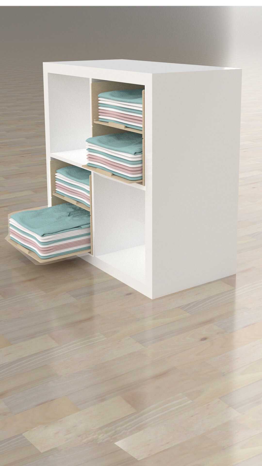 ADHD Kallax t-shirt organizer