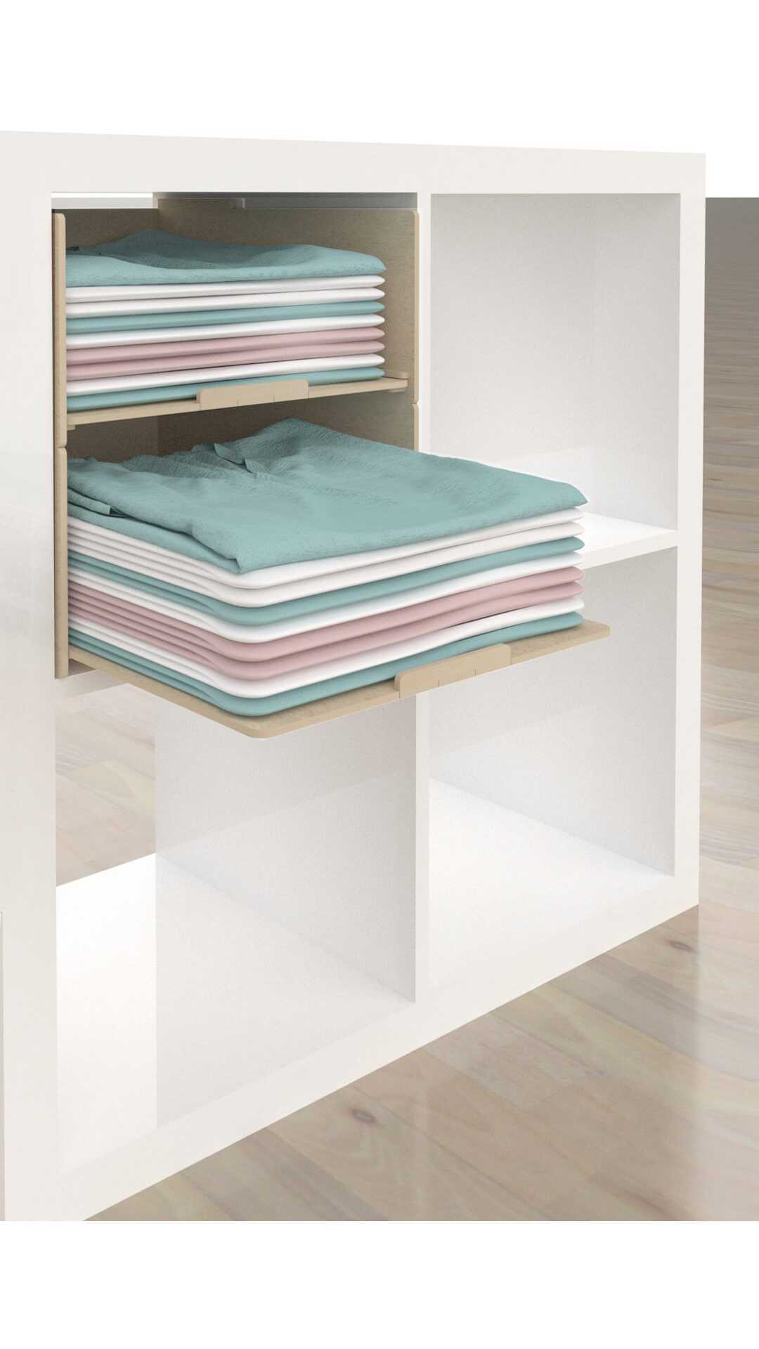 ADHD Kallax t-shirt organizer