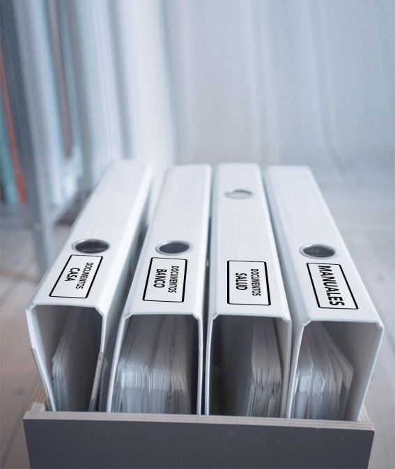 Etiquetas fáciles de leer para organizar la casa | baja visión