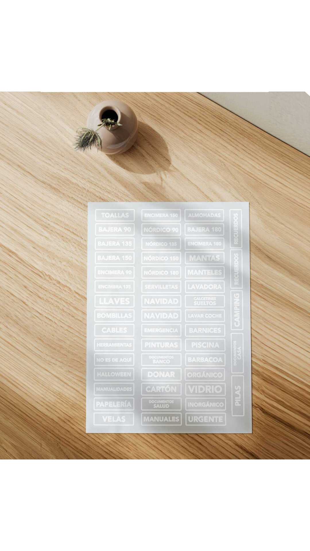 TDAH autoadhesive labels for low vision order at home