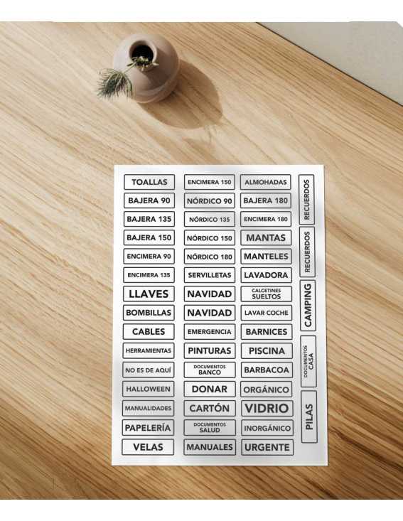 TDAH autoadhesive labels for low vision order at home