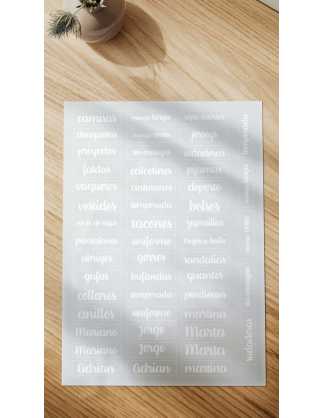 etiquetas TDAH adhesivas lettering ropa 2