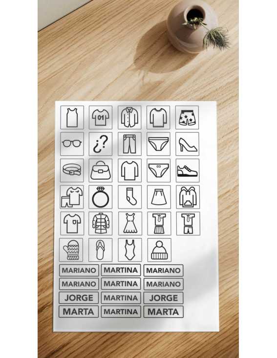 ALZHEIMER autoadhesive labels for low vision