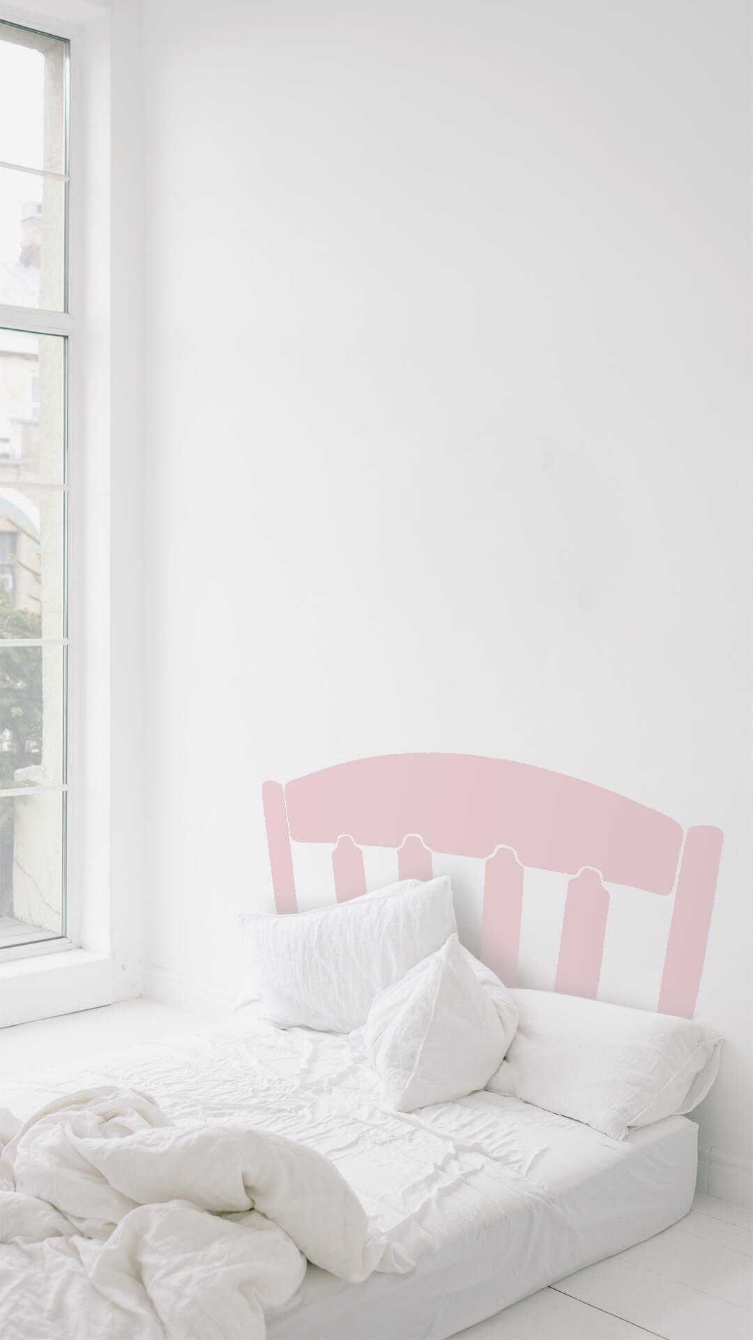 shaker style headboard sticker for small beds