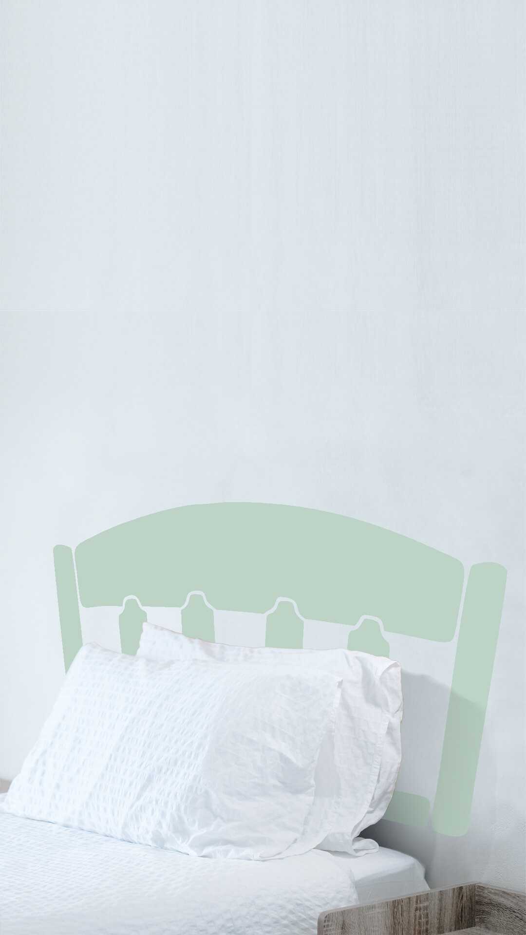 shaker style headboard sticker for small beds