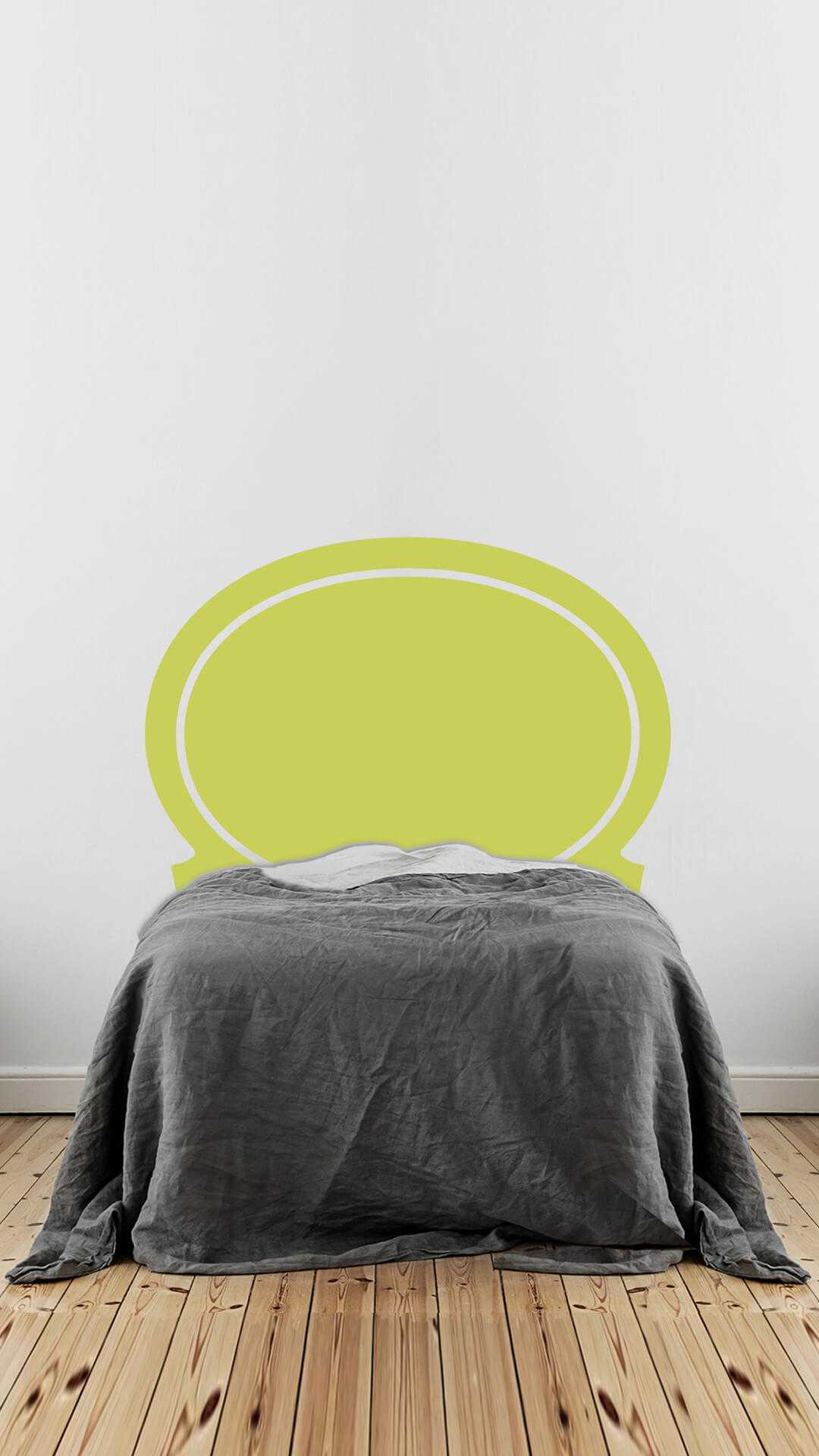 Rounded Sticker Headboard small