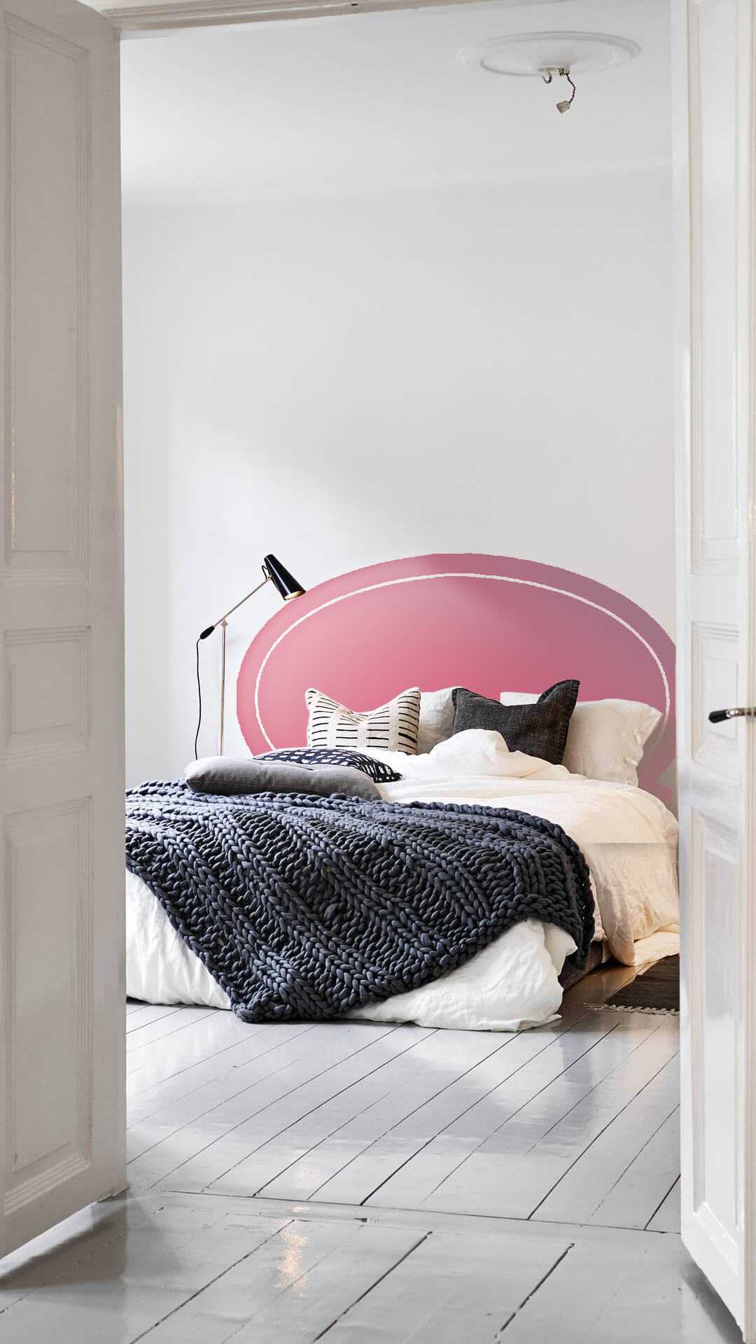 cabecero redondo cama 135cm