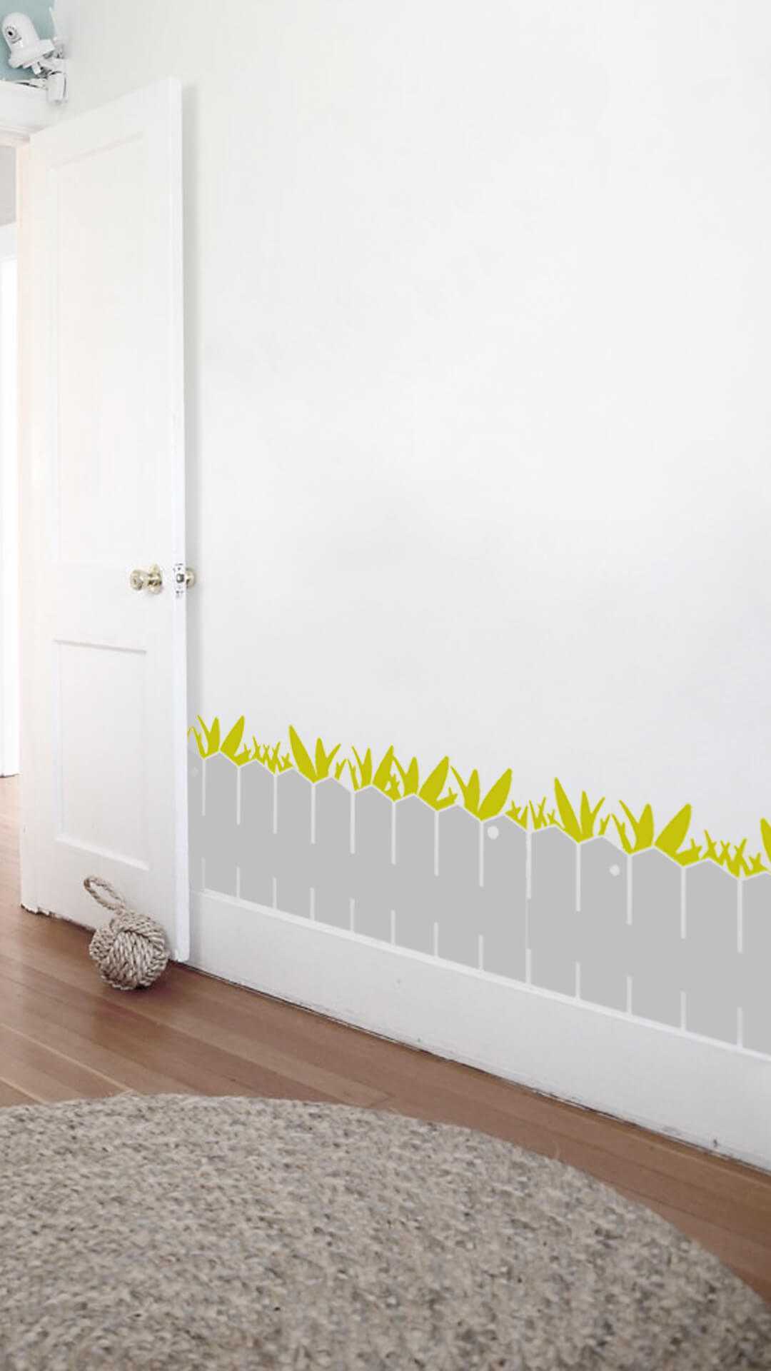 zocalo pared valla convierte cualquier habitación en un jardin