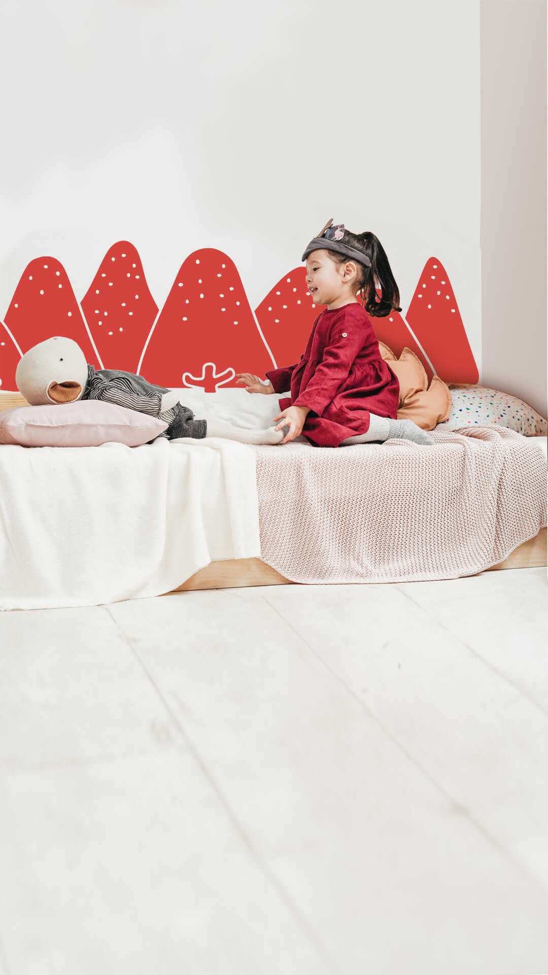 protector pared dormitorio bosque