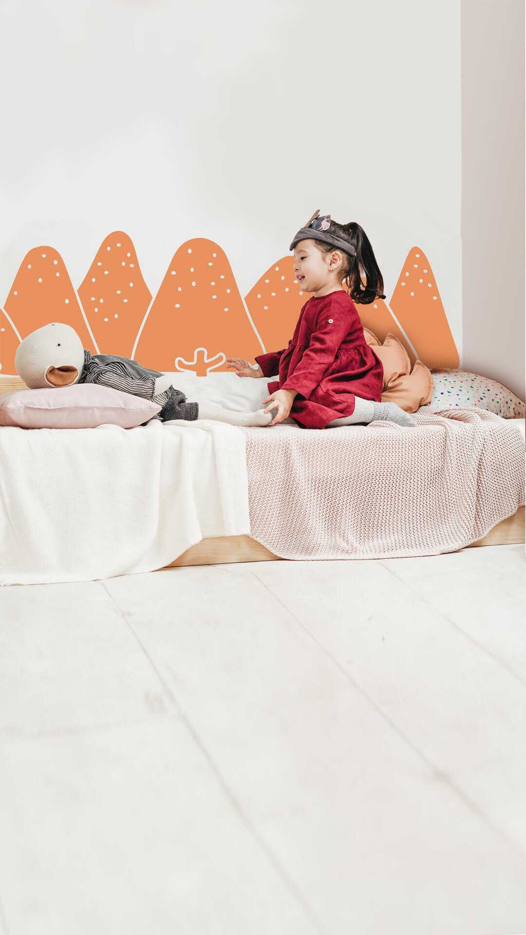 protector pared dormitorio bosque