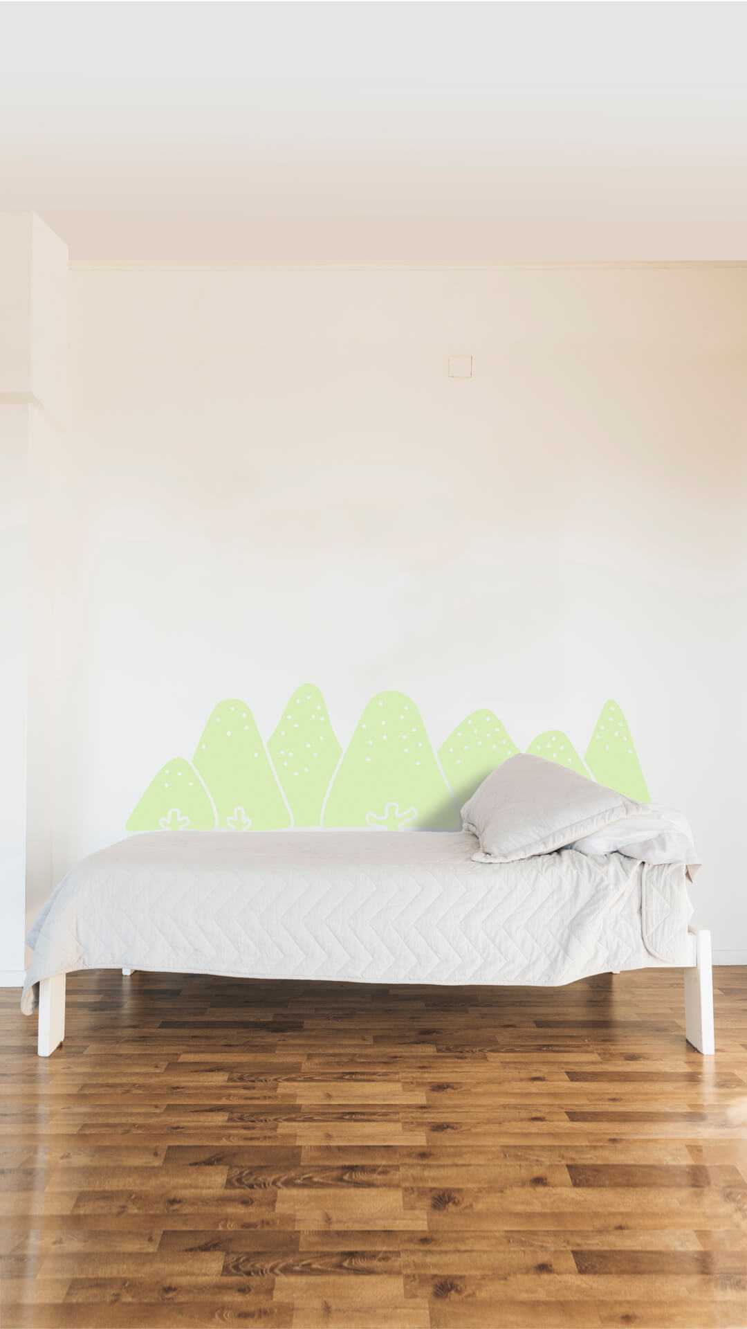 protector pared dormitorio bosque