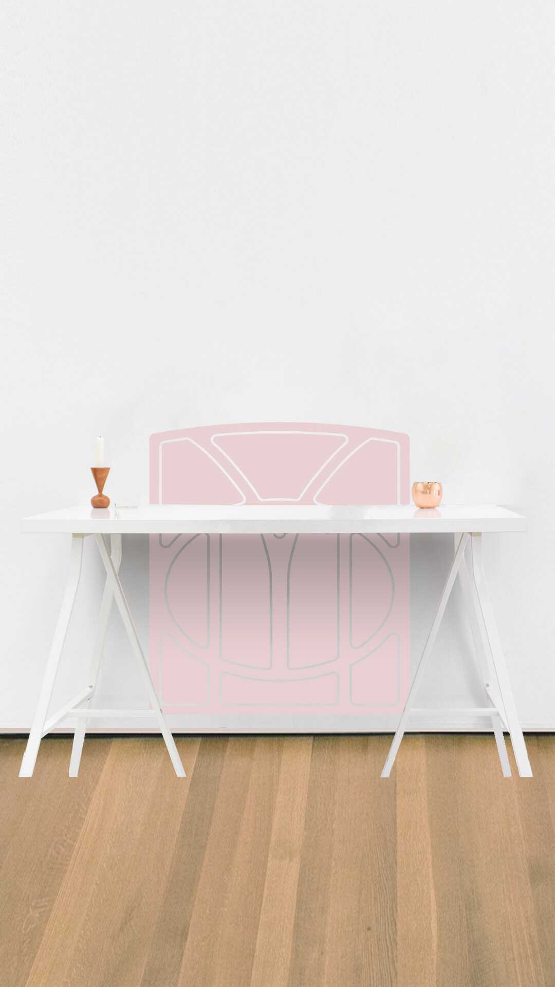 wall office desk protector art noveau