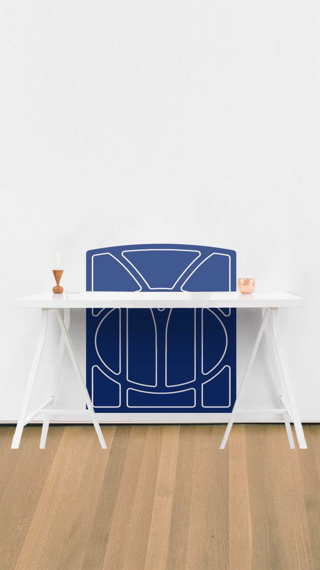 wall office desk protector art noveau