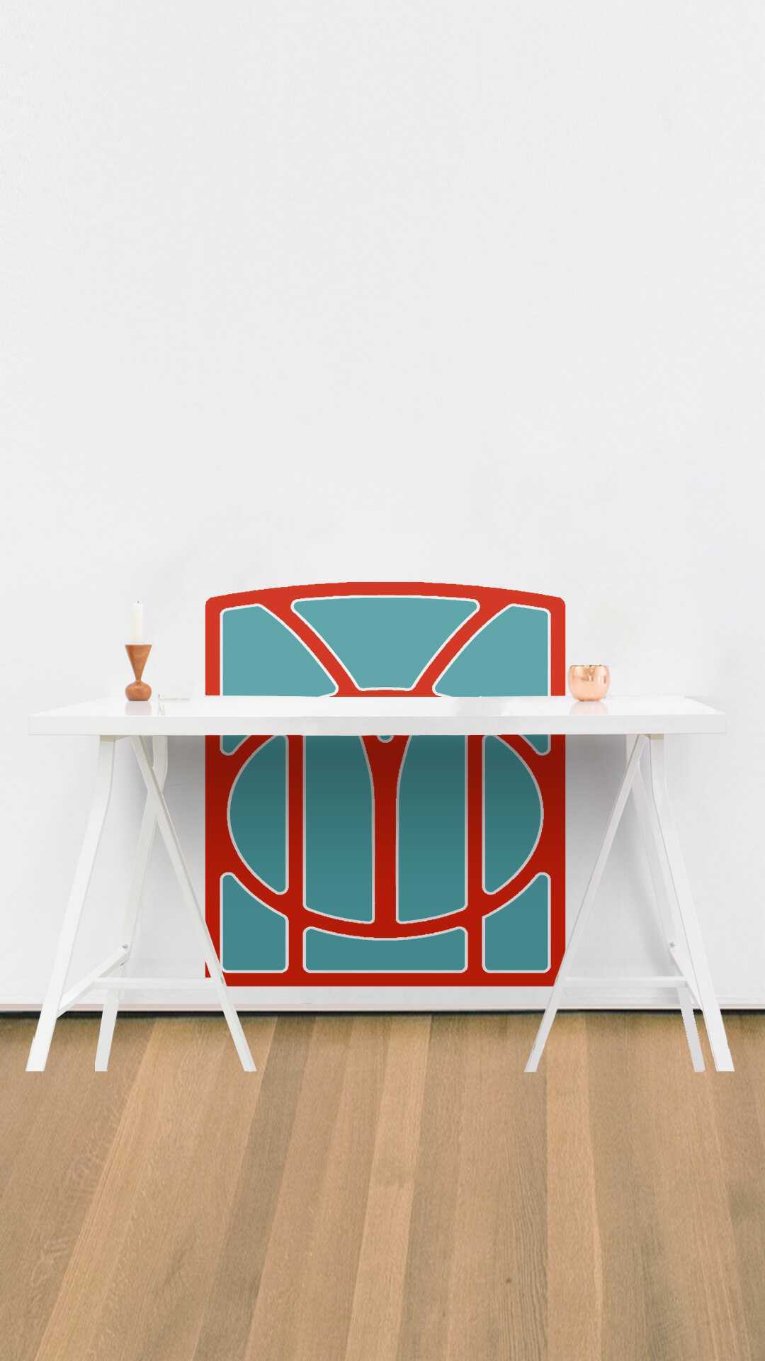 wall office desk protector art noveau